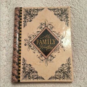 Hallmark My Family History Journal - Cream and Black